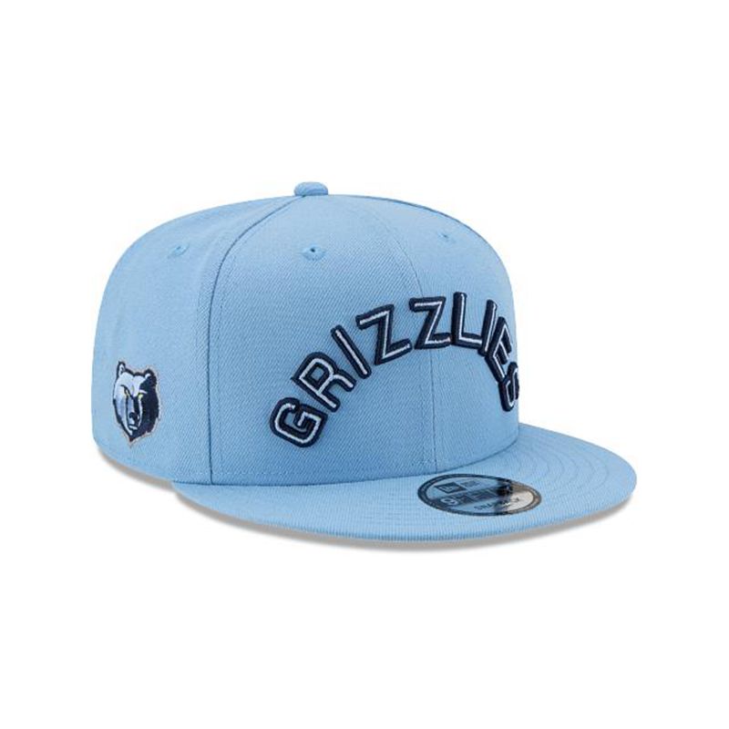 NBA Memphis Grizzlies Statement Edition 9Fifty Snapback (BWT2665) - Blue New Era Caps